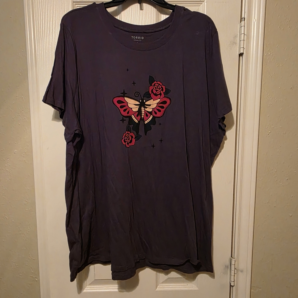 Torrid Gray Graphic Women's Top